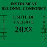 Homologation VIGNETTE VERTE 1 an avec carnet métrologique 