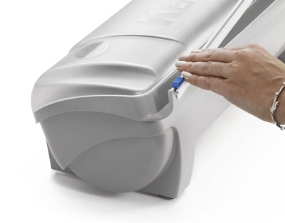 Distributeur 3-en-1 QWORK - Pour Film Alimentaire, Aluminium Et Sulfurisé - Avec Coupeur - Murale Ou Table