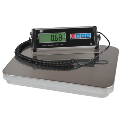 Balance Plateforme Robuste 200 Kg - Grande Balance Postale Industrielle En Acier Inoxydable - Précision 10g/100g, écran LCD