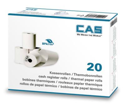 Lot de 20  rouleaux papier thermique pour balance CAS CT100